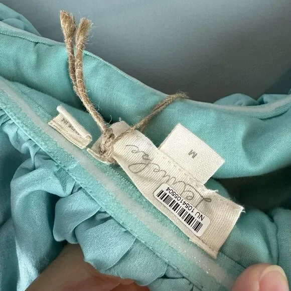 NWT Let Me Be Anthropologie Slim Bubble Dress Hawaiian Blue Size Medium - Picture 6 of 12